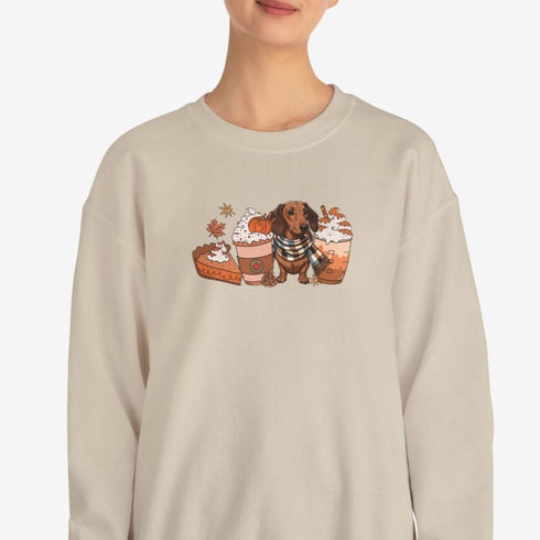 Dachshund Autumn Sweatshirt for Women - Wiener Dog Sweatshirt